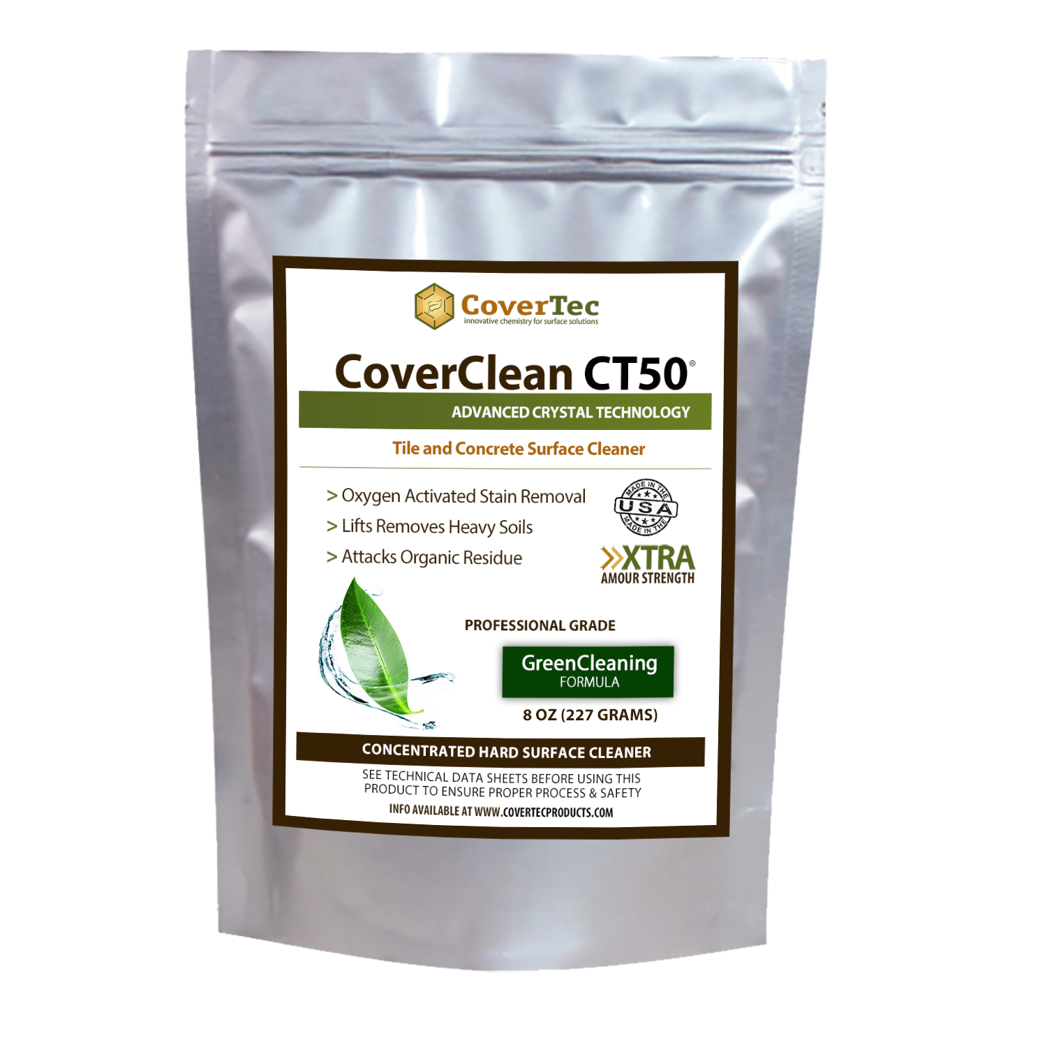 Crystal Clean CT-50® Concentrate Powerful Tile and Concrete Cleaner - 8oz