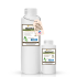 a group of white bottles with labels showing 4 oz sample kit GlazeGuard high gloss sealer for porcelain tiles